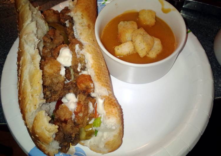 Recipe of Homemade New Orleans Fried Oyster Po&#34;boy