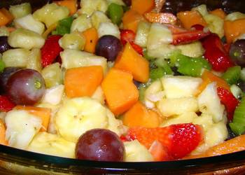 Easy Fast Cooking fruit salad with port wine Most Delicious Easy Fast Cooking fruit salad with port wine Most Delicious
