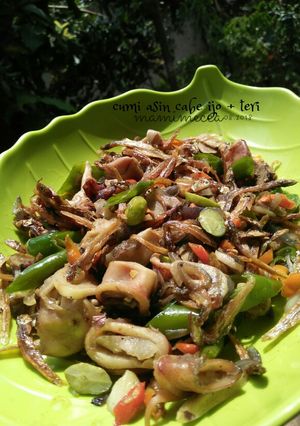 Foto resep Cumi asin cabe ijo