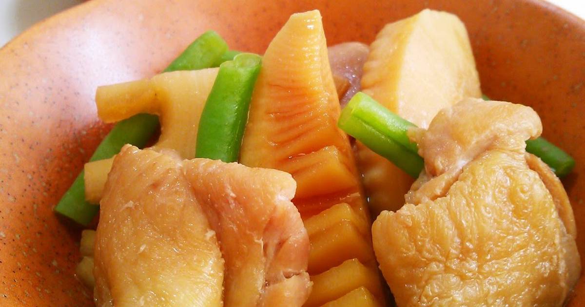 Simmered Chicken and Bamboo Shoots Recipe by cookpad.japan Cookpad