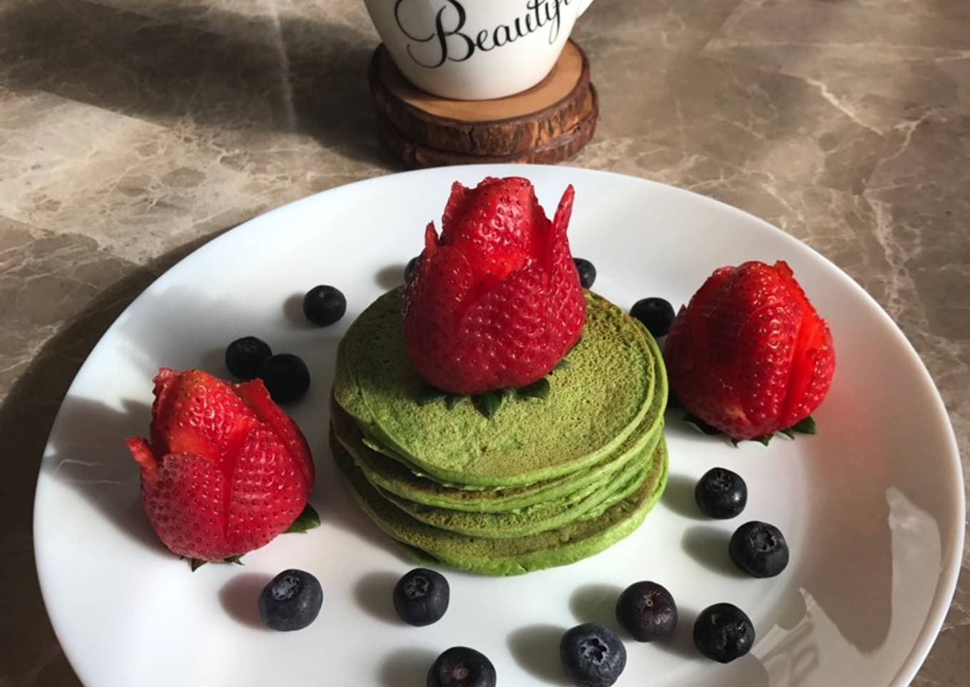 Pancakes de espinaca