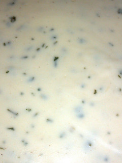 A picture of Alfredo sauce.