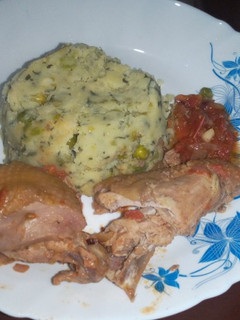 A picture of Chicken mukimo.
