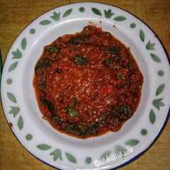 A picture of Sambal Kemangi.