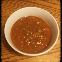 A picture of Firehouse Roasted Peppers and Garlic Salsa.