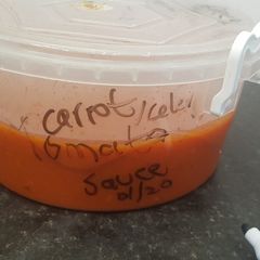 A picture of Premade frozen sauce for cooking.