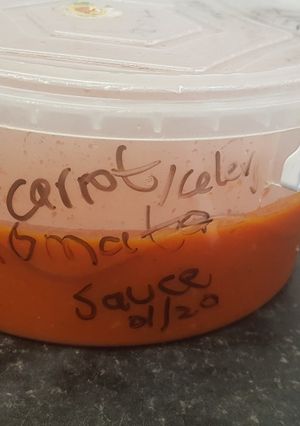 A picture of Premade frozen sauce for cooking.