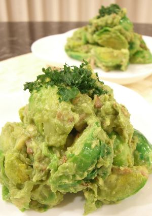 A picture of Green Brussels Sprout Salad.