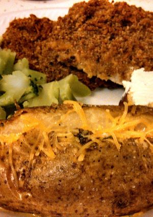 A picture of Super moist Ranch Pork chops..