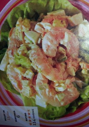 A picture of shrimply delicious shrimp salad.