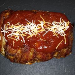 A picture of Bacon-wrapped Meatloaf.