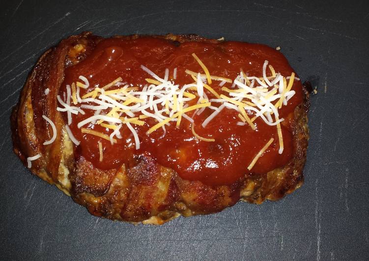 Easiest Way to Prepare Perfect Bacon-wrapped Meatloaf