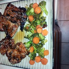 A picture of Grilled Grapefruit Ginger Chicken.