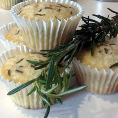 A picture of Lemon Rosemary Muffins.