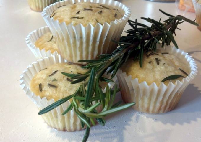 How to Make Homemade Lemon Rosemary Muffins