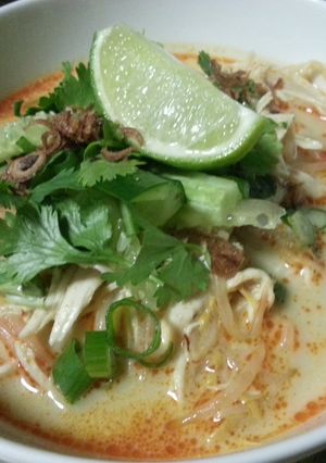A picture of Chicken Laksa.
