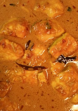 A picture of Kerala Style Coconut Milk Fish Curry.