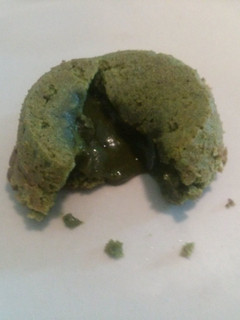 A picture of Green tea lava cake.