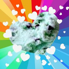 A picture of Mint Chocolate Chip, mixer $ hand.