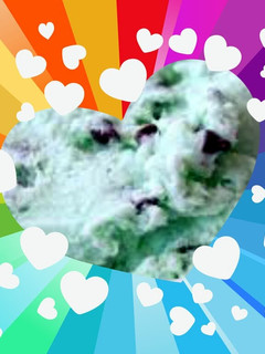 A picture of Mint Chocolate Chip, mixer $ hand.