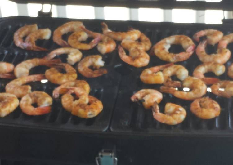 Steps to Prepare Super Quick Homemade BBQ jumbo shrimp