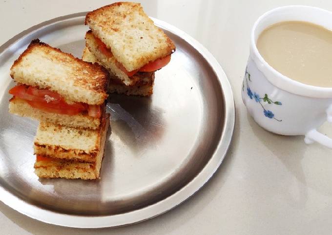 Simple Way to Make Ultimate Tomato Toast Sandwich !!