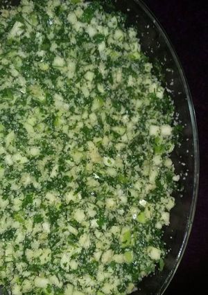 صورة لوصفة تبولة تفاح