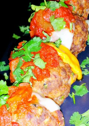 A picture of Mike's Molten Meatballs.