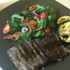 A picture of Strip Steak.. Roasted-well Done..