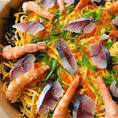 A picture of Chirashi Sushi (Sushi for Dolls' Day).