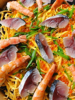 A picture of Chirashi Sushi (Sushi for Dolls' Day).