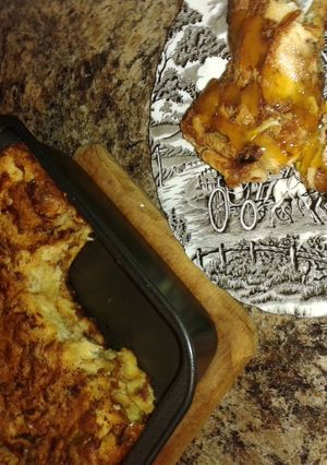 A picture of Momma's Bread Pudding.