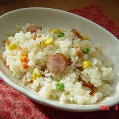 A picture of Simple Rice Pilaf in the Microwave.
