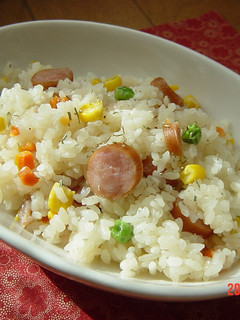 A picture of Simple Rice Pilaf in the Microwave.