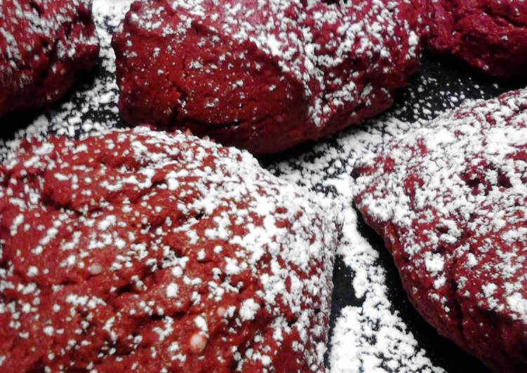 Step-by-Step Guide to Prepare Any-night-of-the-week Red Velevet Cream Cheese Cake Cookies