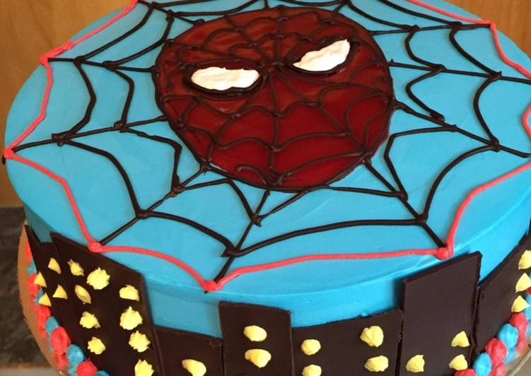 Spider man cake