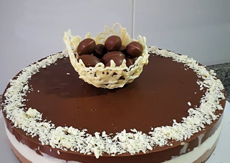 Tarta 3 chocolates para diabéticos