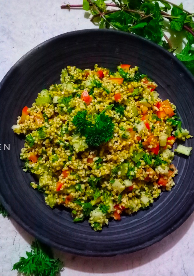 A picture of Tabouli /Tabbouleh.