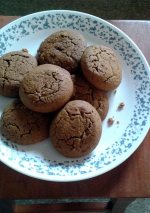 A picture of SOFT GINGER MOLASSES COOKIES.