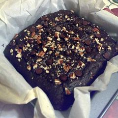 A picture of Delicious Protein Packed Brownies (w/o the protein powder!).