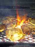 shoulder steak on the grill