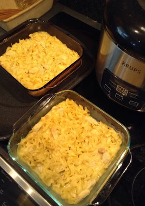 A picture of Nat's Chicken Noodle Casserole.