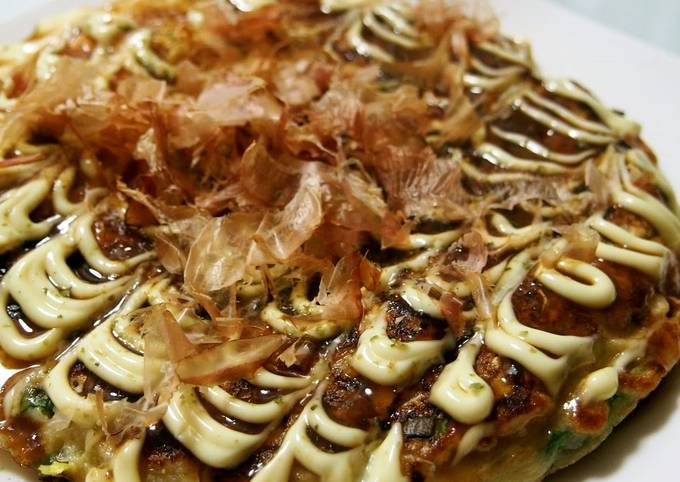 Our Family's Okonomiyaki Made with Flour