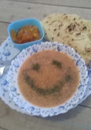 عکسی از دستور سوپ گندم و سبزیجات
