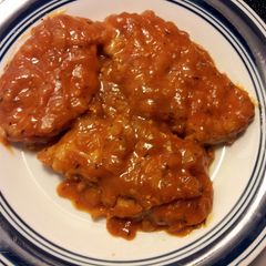 A picture of Drunken pork chops.
