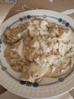 Una foto de Solomillo de cerdo con trufa y salsa de setas