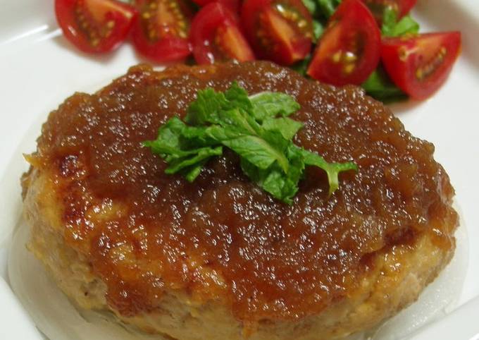 Hamburger Meat with Grated Sweet Onions