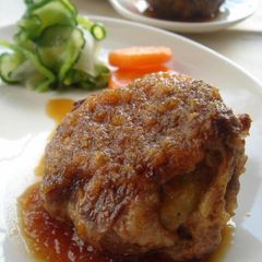 A picture of Layered Beef and Potato Hamburger Steak.