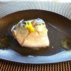 A picture of Mackerel with Salty Ankake Sauce.