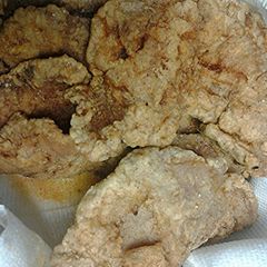 Deep fried thin chops A picture of Deep fried thin chops.
